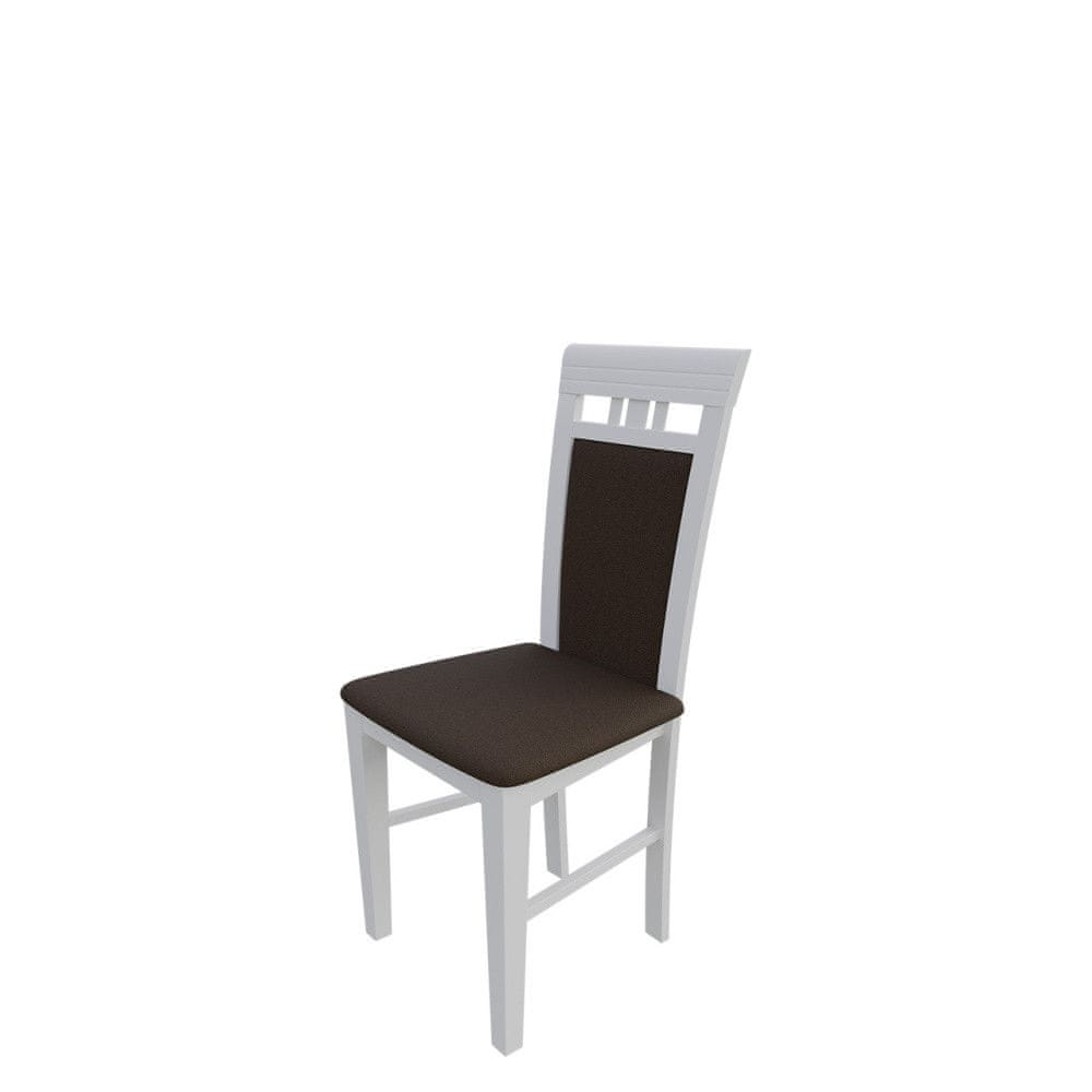 Veneti Jedálenská stolička MOVILE 12 - biela / tmavá hnedá 1